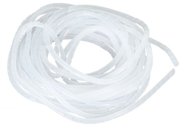 Flexible-Kabelspirale aus Polyethylen (PE), Ø 8 mm / L10 m - Farblos (transparent)