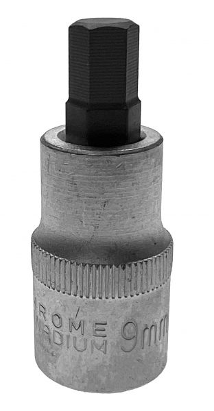 Steckschlüssel-Einsatz für Innensechskant-Schrauben, 9 mm