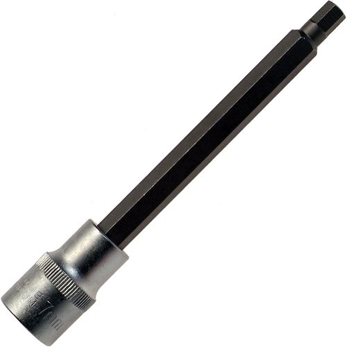 Lange Steckschlüssel-Einsatz für Innensechskant-Schrauben, 12 mm