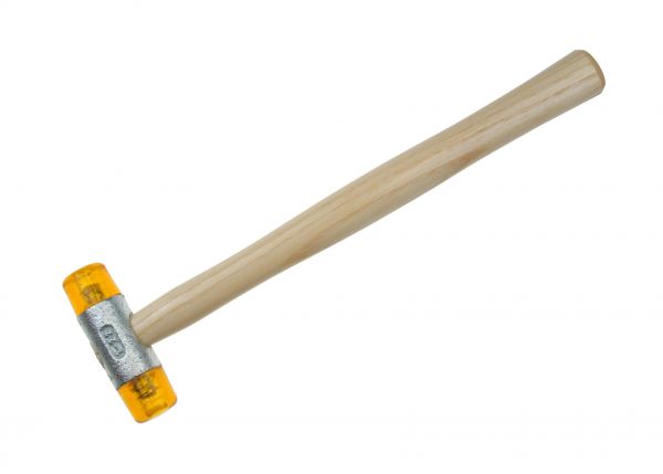 Plastik-Hammer mit Eschen-Stiel und Celluloseacetat (CA) Einsätzen L270 mm / ø 27 mm
