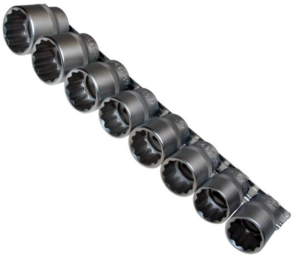Steckschlüssel-Einsatz für 12-kant oder auch 6-kant Schrauben, 20-32 mm